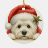 Süßer Westie Keramik Ornament (Vorne)