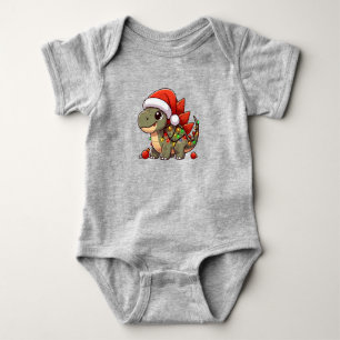 Süßer/Whimsicaler Baby-Weihnachtsdino Baby Strampler