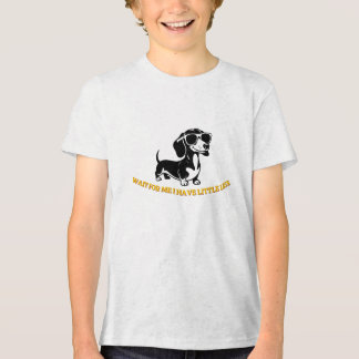 Süßer Wiener Hund mit Sonnenbrille PNG – Lustiges Tri-Blend Shirt
