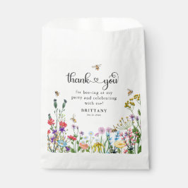 Süßer Wildblume und Hummeln-Kindergeburtstag Geschenktütchen