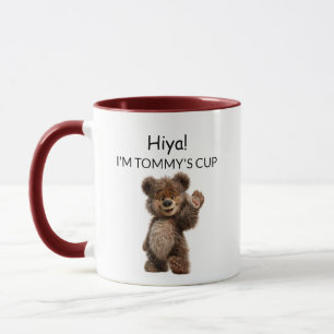 Süßer winkender Bär Tasse