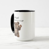 Süßer winkender Bär Tasse (Vorderseite Links)