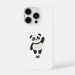 Süßer winkender Panda "Hi" freundlicher Cartoon-Ha iPhone 15 Pro Hülle