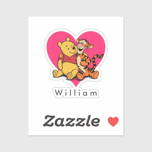 Süßer Winnie Puuh & Tigger Aufkleber (Blatt)