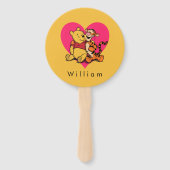 Süßer Winnie Puuh & Tigger Fächer (Rückseite)