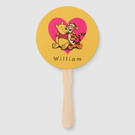 Süßer Winnie Puuh & Tigger Fächer (Vorderseite)