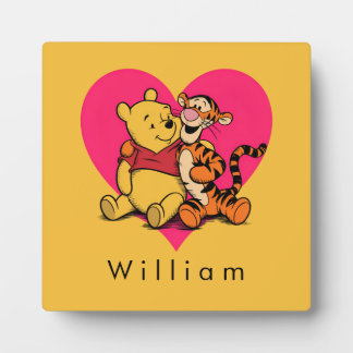 Süßer Winnie Puuh & Tigger Fotoplatte