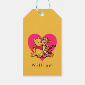 Süßer Winnie Puuh & Tigger Geschenkanhänger (Rückseite)