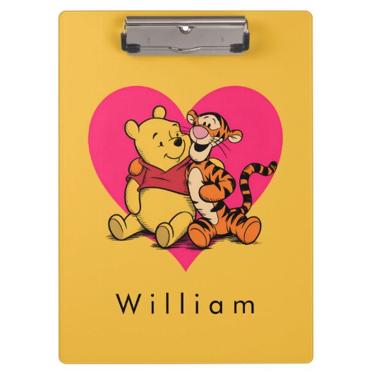 Süßer Winnie Puuh & Tigger Klemmbrett (Vorderseite)