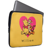 Süßer Winnie Puuh & Tigger Laptopschutzhülle (Vorne Rechts)