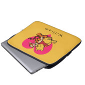 Süßer Winnie Puuh & Tigger Laptopschutzhülle (Vorne Knopf)
