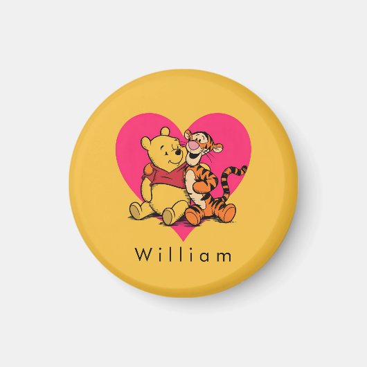 Süßer Winnie Puuh & Tigger Magnet (Vorne)