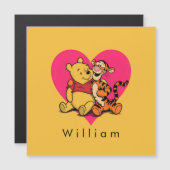 Süßer Winnie Puuh & Tigger Magnetkarte (Vorne/Hinten)