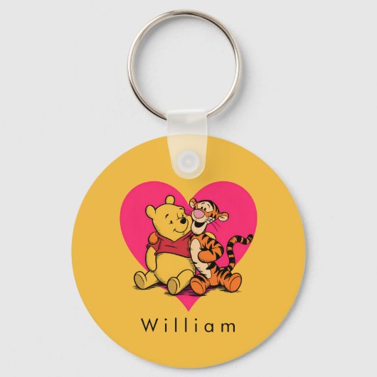 Süßer Winnie Puuh & Tigger Schlüsselanhänger (Vorderseite)