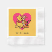 Süßer Winnie Puuh & Tigger Serviette (Vorderseite)