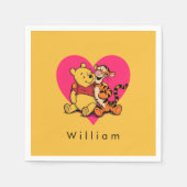 Süßer Winnie Puuh & Tigger Serviette (Vorderseite)