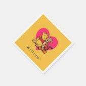 Süßer Winnie Puuh & Tigger Serviette (Ecke)