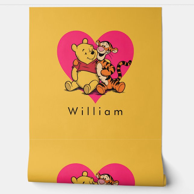 Süßer Winnie Puuh & Tigger Tapete (Abrollen)