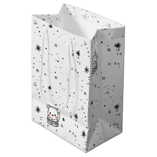 Süßer Winter-Eisbär-Schneeflocke Mittlere Geschenktüte