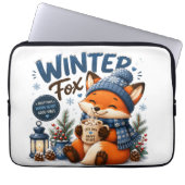 Süßer Winter-Fuchs Laptop-Hülle Laptopschutzhülle (Vorderseite)
