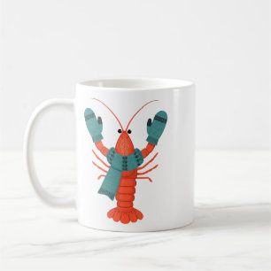 Süßer Winter-Hummer-Feiertag Kaffeetasse
