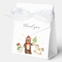Süßer Winter-Teddybär-Schneemann-Baby-Party