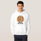 Süßer Winterbär mit Schal Hoodie (Vorne ganz)