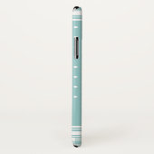 Süßer Winterfuchs grau aqua Case-Mate iPhone Hülle (Hinten/Rechts)