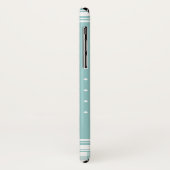 Süßer Winterfuchs grau aqua Case-Mate iPhone Hülle (Hinten/Links)