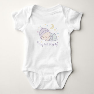 Süßer winziger aber mächtiger Baby-Body | Schlafen Baby Strampler