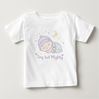 Süßer winziger aber mächtiger Baby-Body | Schlafen Baby T-shirt