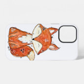 Süßer wunderlicher Fuchs iPhone Hülle (Rückseite (Horizontal))