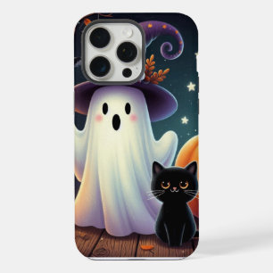 Süßer, wunderlicher Halloween-Kürbis, Katze und Ge iPhone 15 Pro Max Hülle