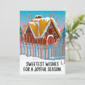 Süßer Wunsch - Weihnachtskarte Feiertagskarte (Stehend Vorderseite)