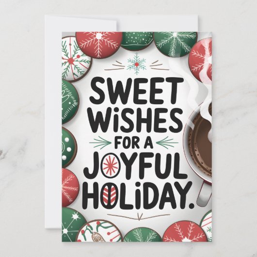 Süßer Wunsch - Weihnachtskarte Feiertagskarte (Vorderseite)