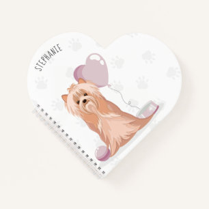 Süßer Yorkshire Terrier Geburtstag Notizblock