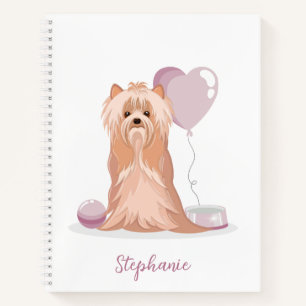 Süßer Yorkshire Terrier Geburtstag Notizblock