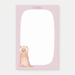 Süßer Yorkshire Terrier Geburtstag Post-it Klebezettel