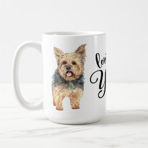 Süßer Yorkshire Terrier Welpe Hund Liebe meinen Yo Kaffeetasse