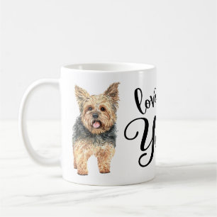 Süßer Yorkshire Terrier Welpe Hund Liebe meinen Yo Kaffeetasse
