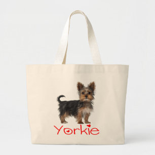 Süßer Yorkshire Terrier Welpe Hund Lustiger Yorkie Jumbo Stoffbeutel