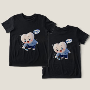 Süßer Zahn-Charakter "Hab's verstanden!" Zahnarzth Tri-Blend Shirt