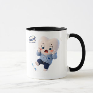 Süßer Zahn Charakter Hoppla Lustiger Dental Becher Tasse