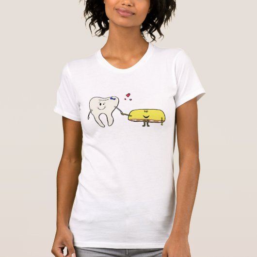 Süßer Zahn in der Liebe T-Shirt (Vorderseite)