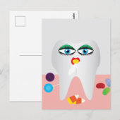 Süßer Zahn Postkarte (Vorne/Hinten)
