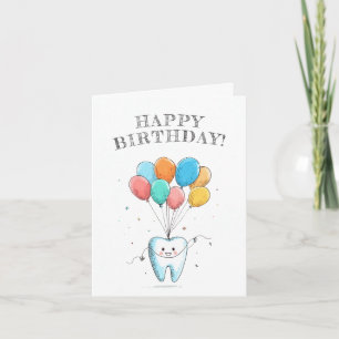 Süßer Zahnarzt-Geburtstag Karte