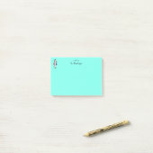 Süßer Zebralehrer Post-it Klebezettel (Auf Schreibtisch)