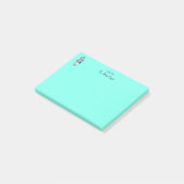 Süßer Zebralehrer Post-it Klebezettel (angewinkelt)