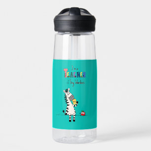 Süßer Zebralehrer Trinkflasche