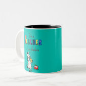 Süßer Zebralehrer  Zweifarbige Tasse (Vorderseite Links)